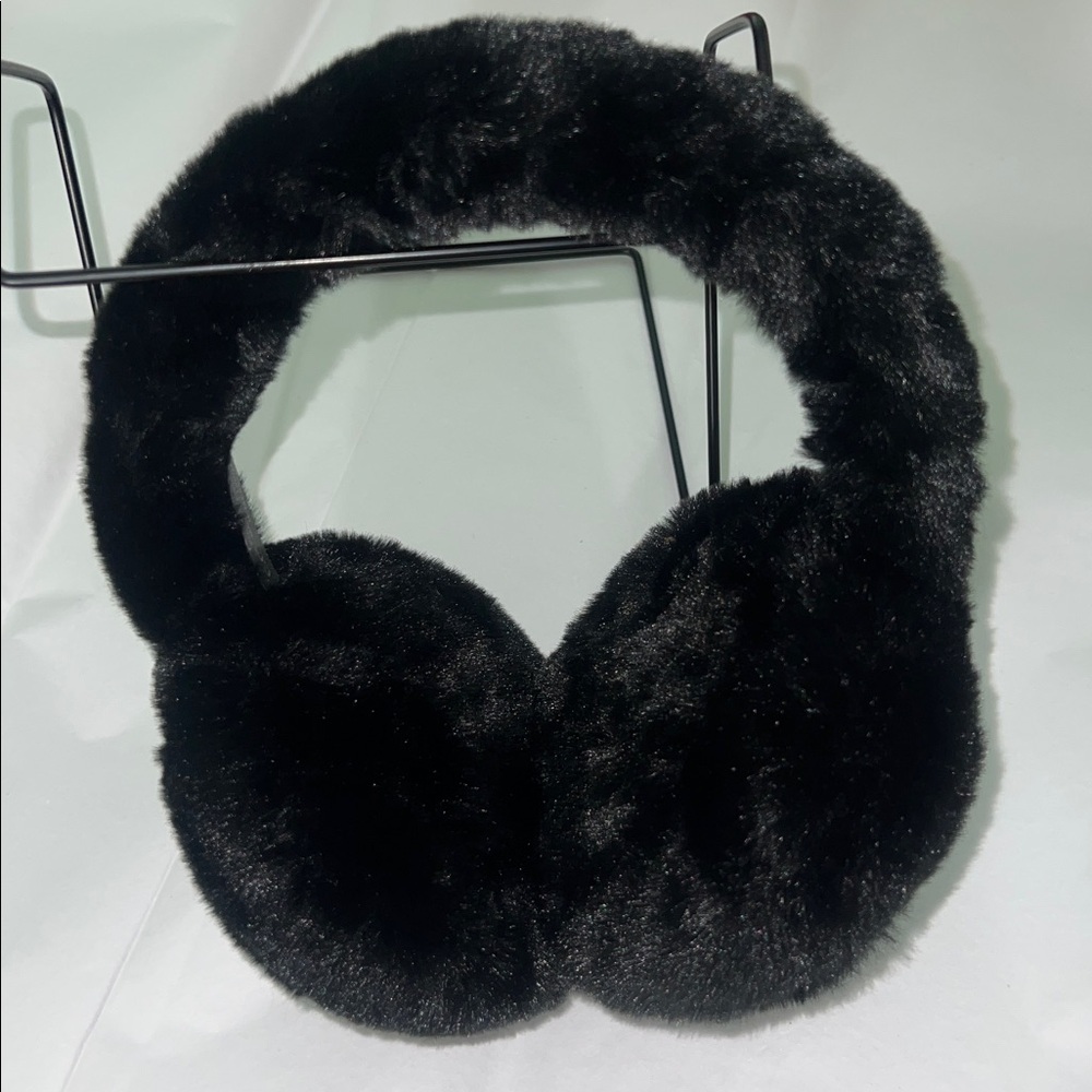 CC Black Adjustable Fuzzy Earmuffs - Picture 3 of 11